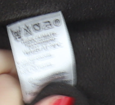 Marks & Spencer Men's Brown Fleece Jacket S Stand-Up Collar