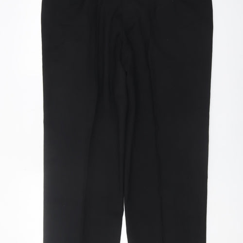 Marks & Spencer Men's Black Wool Trousers XL