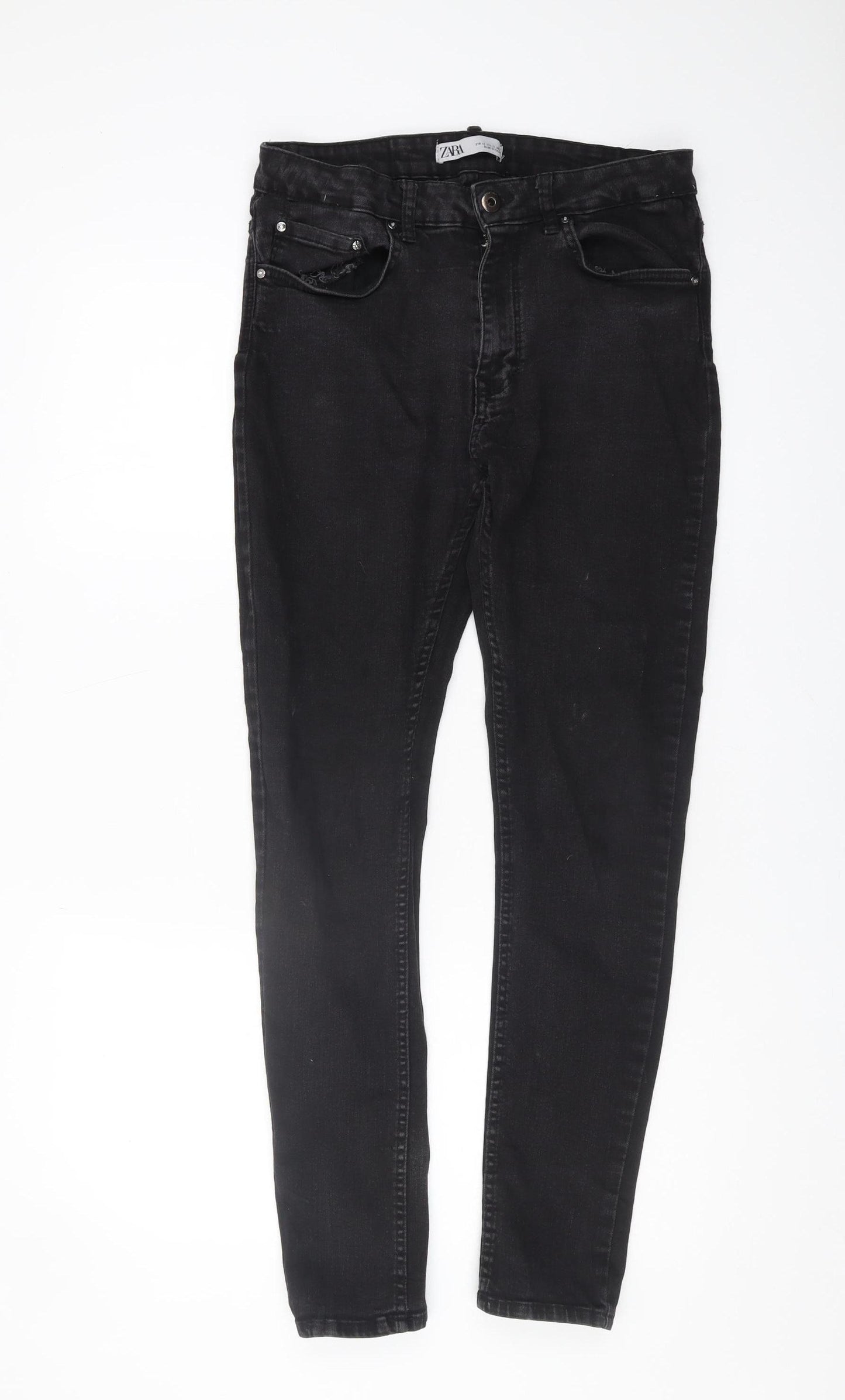 Zara Black Skinny Jeans - Women's Size 14 Stretch