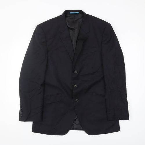 Next Men's Black Wool Blazer 40S Formal Jacket