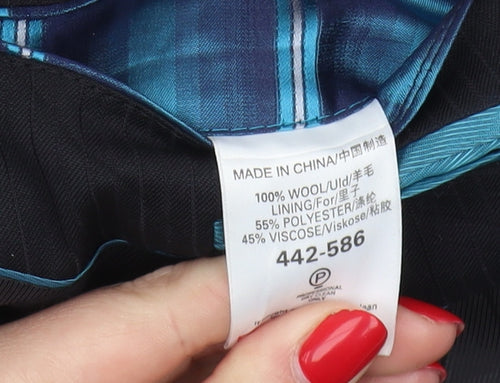 Next Men's Black Wool Blazer 40S Formal Jacket