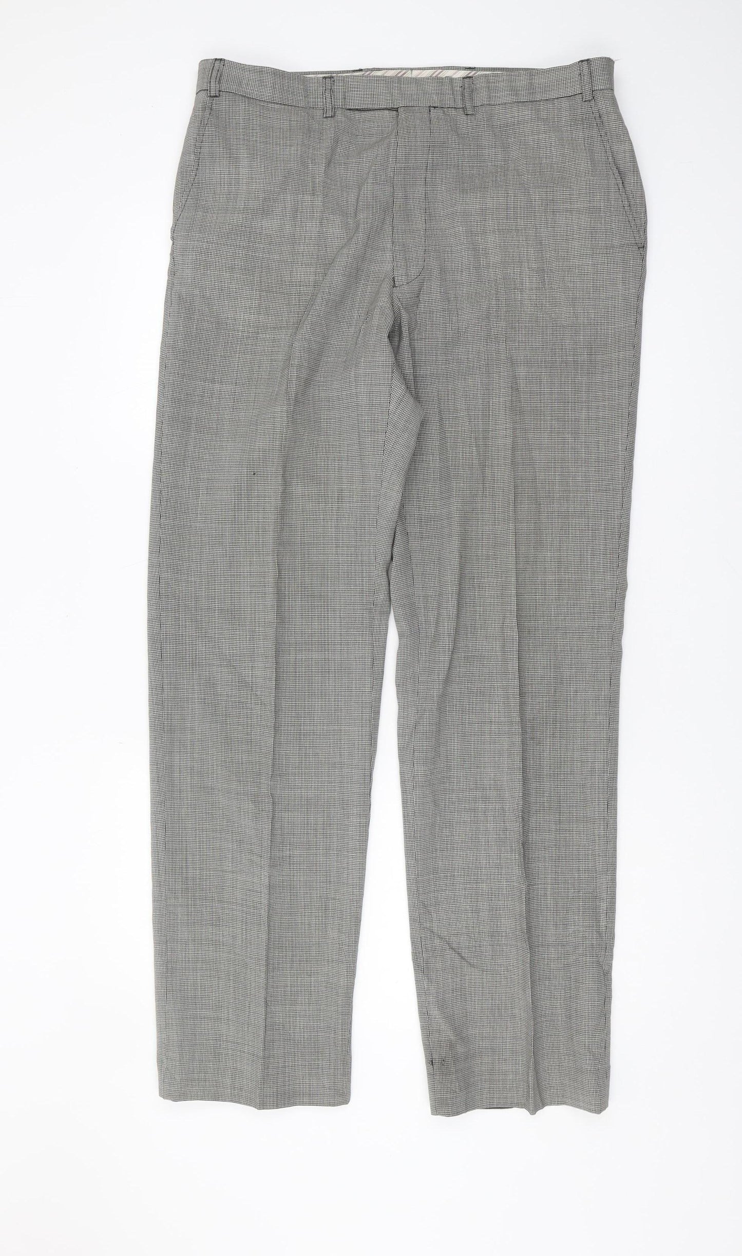 Marks and Spencer Men's Check Trousers Size 36