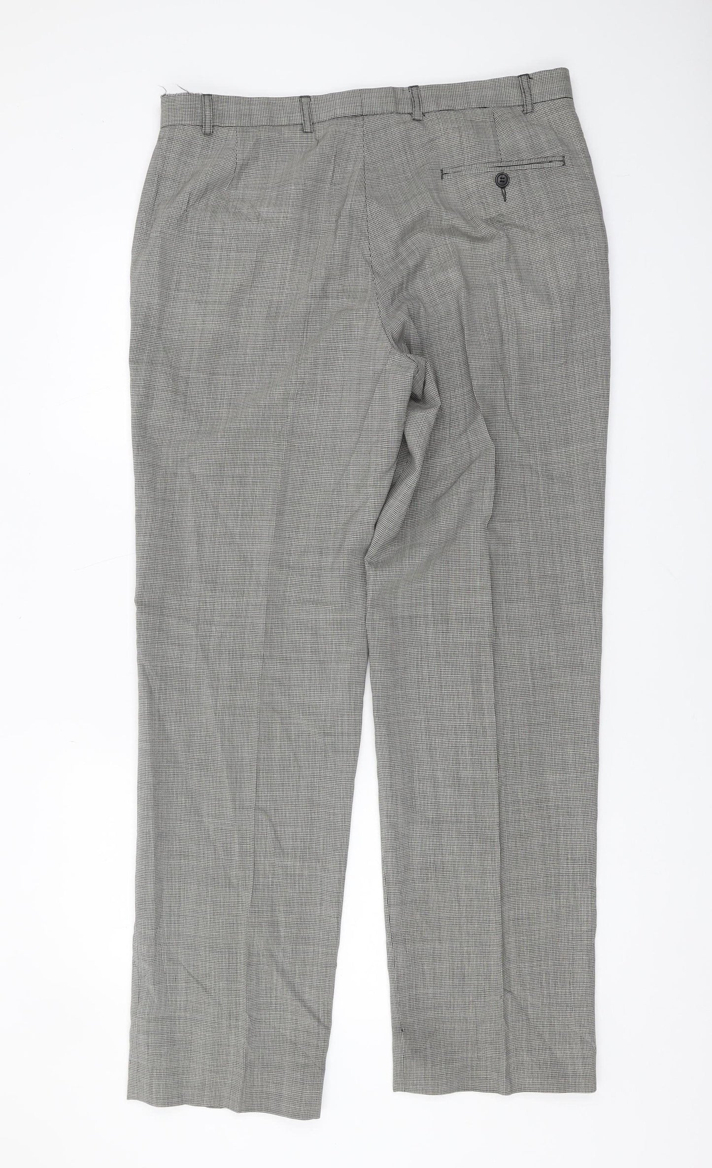 Marks and Spencer Men's Check Trousers Size 36