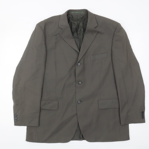 Pinstripe Men's Grey Blazer 42 Short Formal Jacket