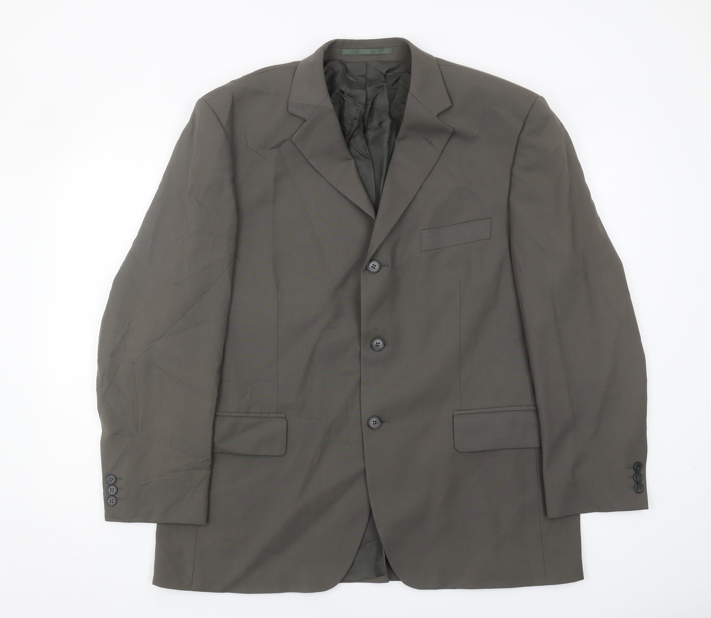 Pinstripe Men's Grey Blazer 42 Short Formal Jacket