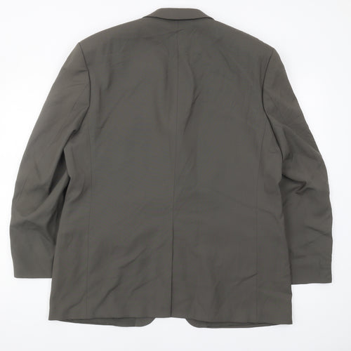 Pinstripe Men's Grey Blazer 42 Short Formal Jacket