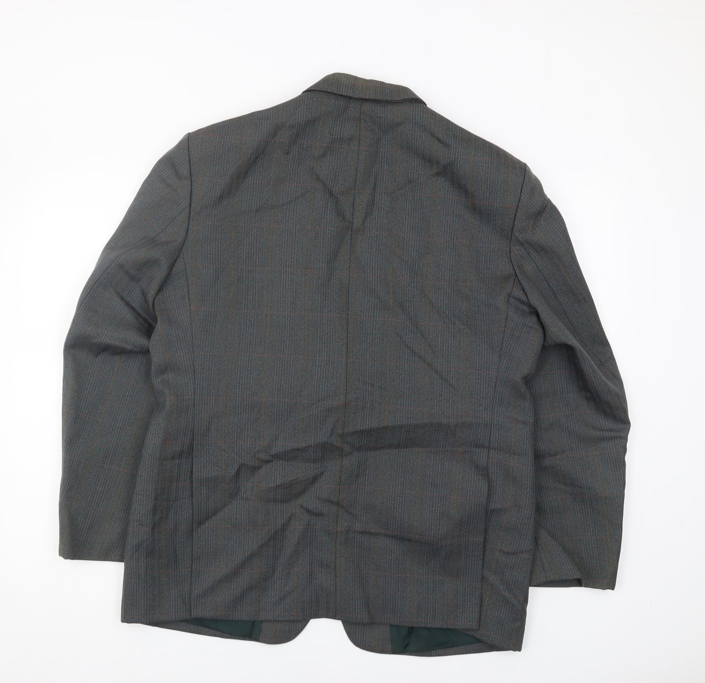 Dunn & Co Men's Grey Check Blazer, Size 42S, Classic Style