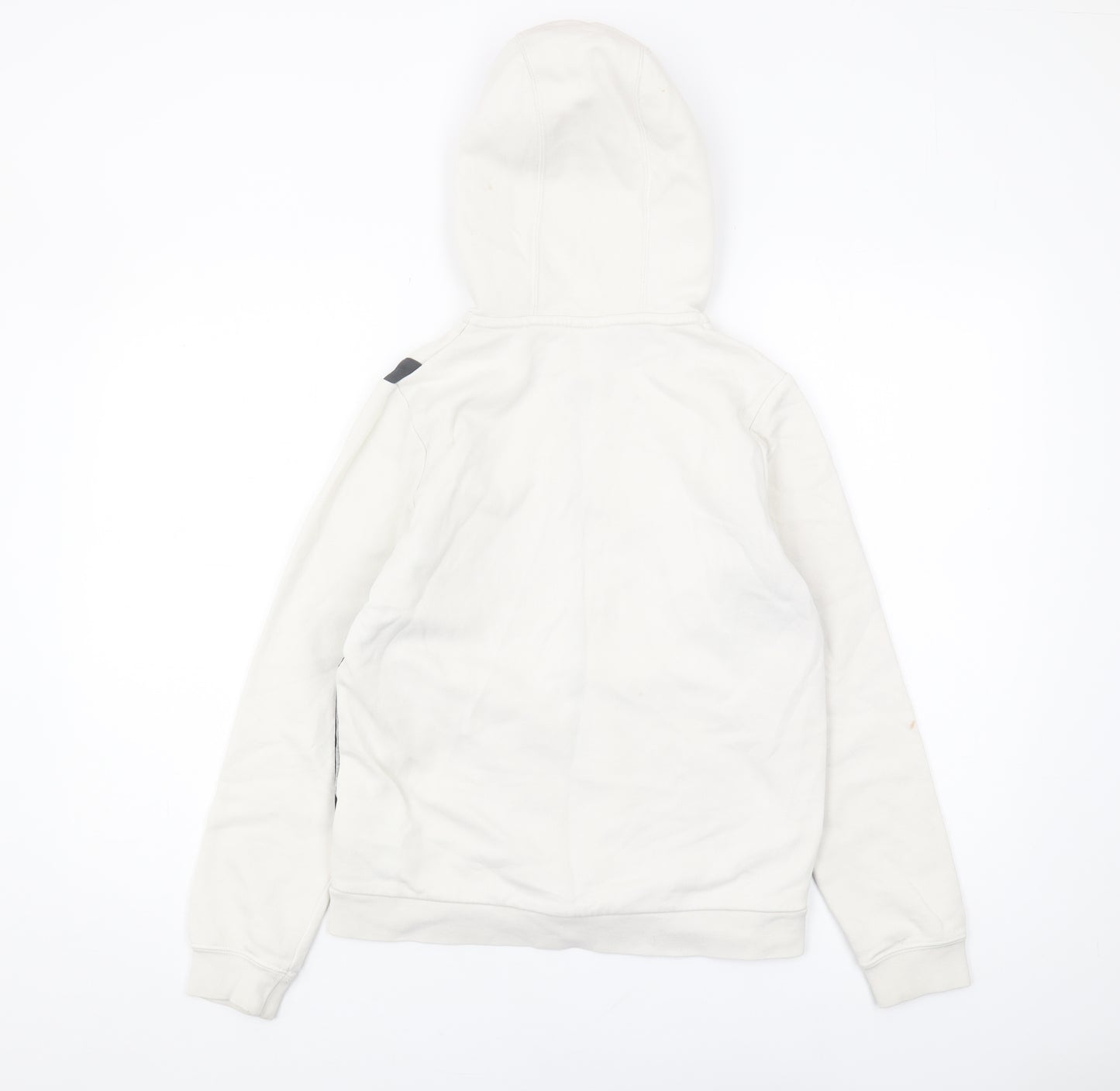 Nike Boys White Full Zip Hoodie M - Sports Casual Gym