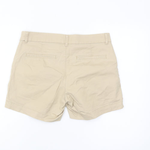 Old Navy Womens Beige Chino Shorts Size S Mid-Rise