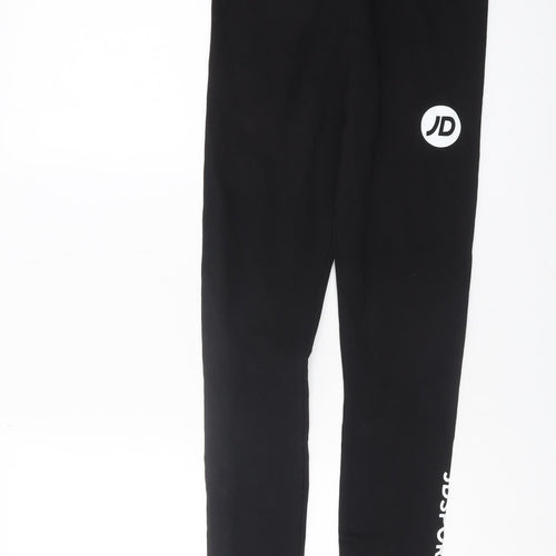 JD Sports Women's Black Ankle Leggings Size 8