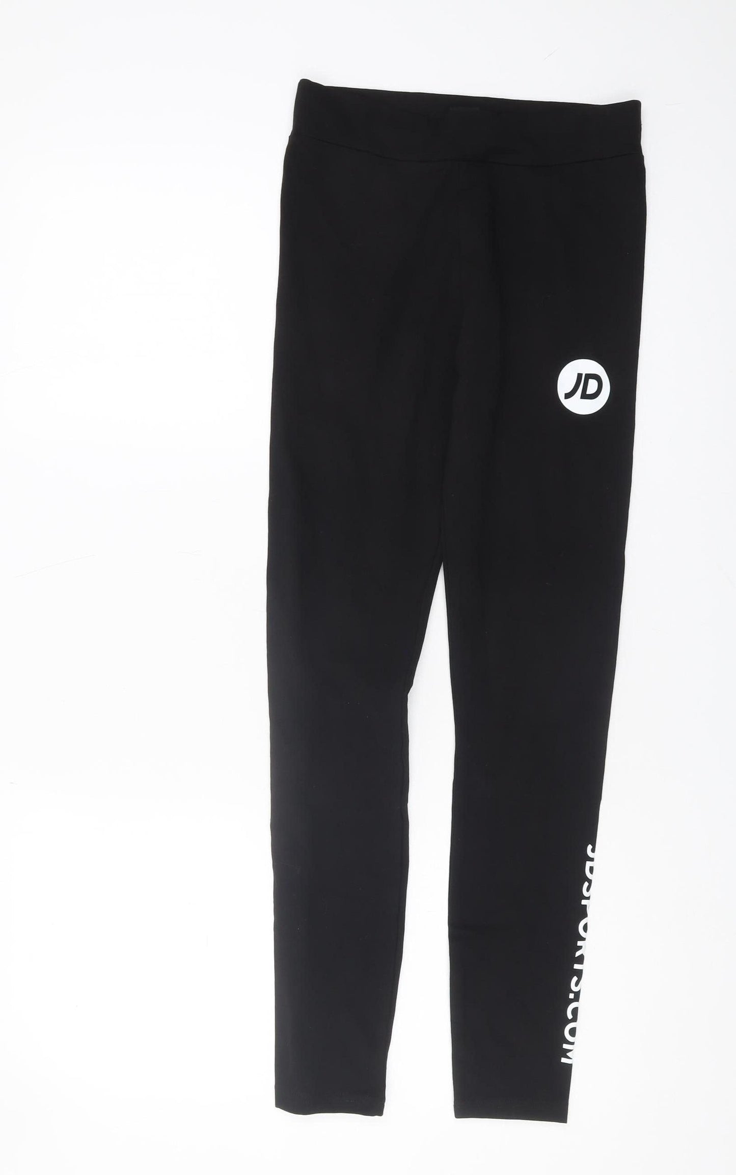 JD Sports Women's Black Ankle Leggings Size 8