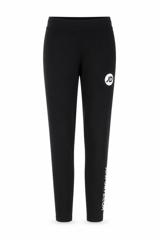 Front view of JD Sports Women's Black Ankle Leggings, size 8