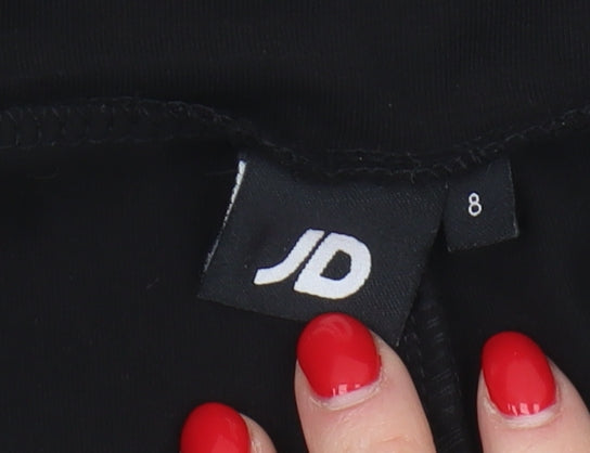 JD Sports Women's Black Ankle Leggings Size 8