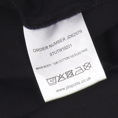 JD Sports Women's Black Ankle Leggings Size 8