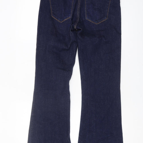 Zara Women's Blue Flared Jeans Size 12 Denim