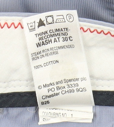 Marks and Spencer Men's Blue Chino Shorts Size 44