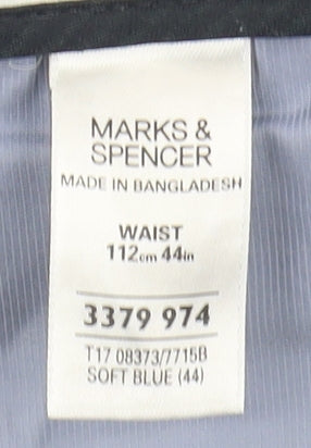 Marks and Spencer Men's Blue Chino Shorts Size 44