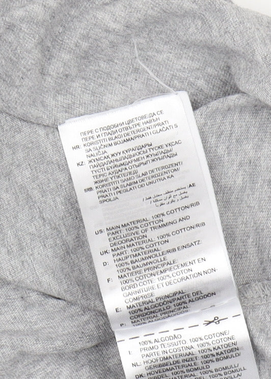 Adidas Men's Grey 3XL Crew Neck T-Shirt, Cotton