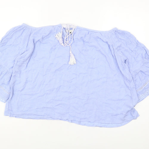 Maison de Nines Women's Blue Top Size 12