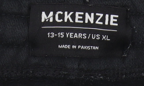 McKenzie Boys Black Cargo Trousers 13-15 Years Casual Wear