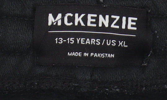 McKenzie Boys Black Cargo Trousers 13-15 Years Casual Wear