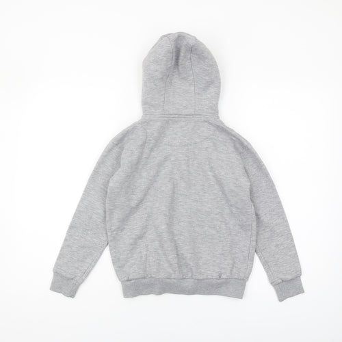 Illusive London Boys Grey Pullover Hoodie, Size 11-12
