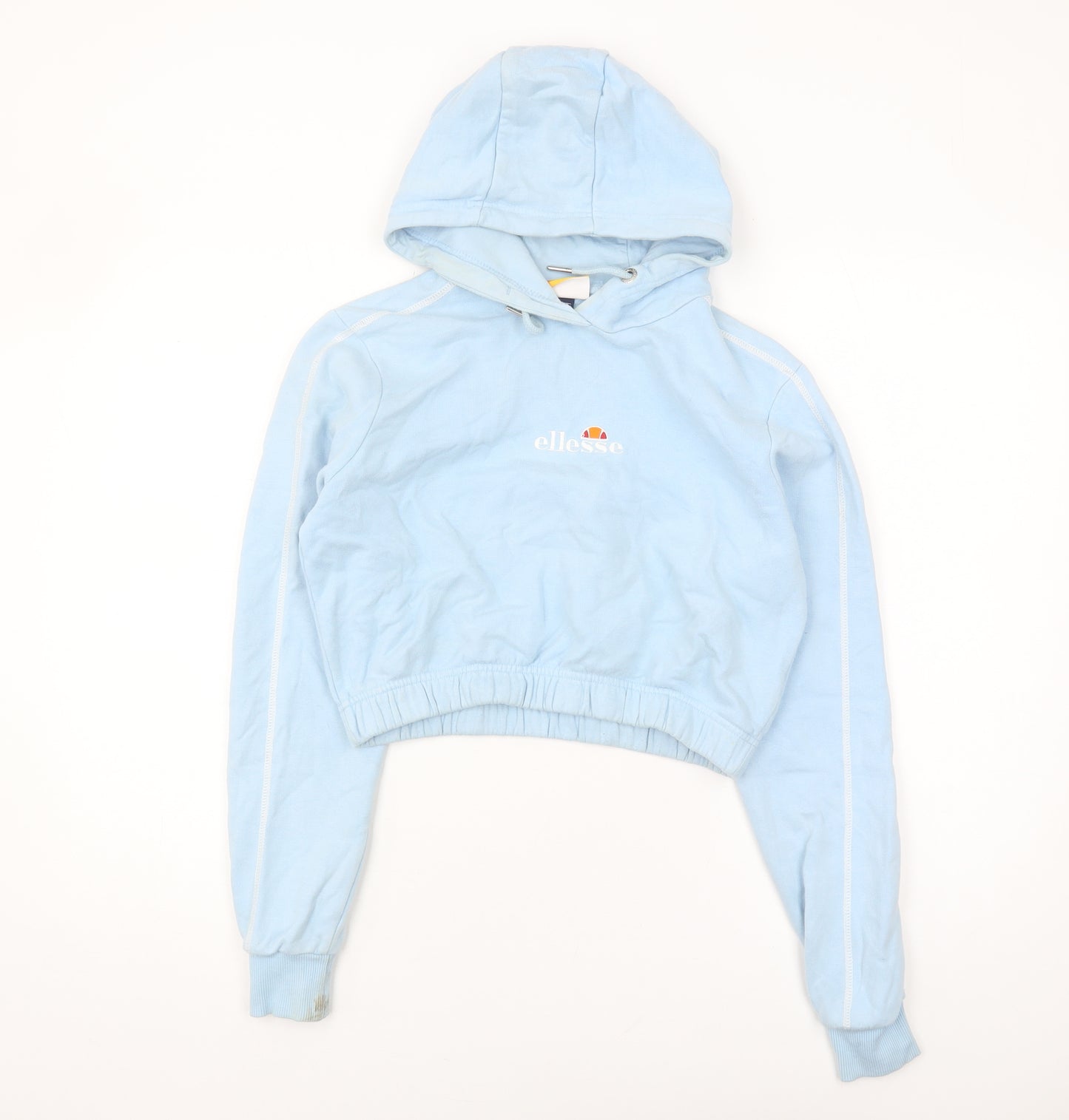 Ellesse Women's Blue Hoodie - Size 6, Logo, Casual