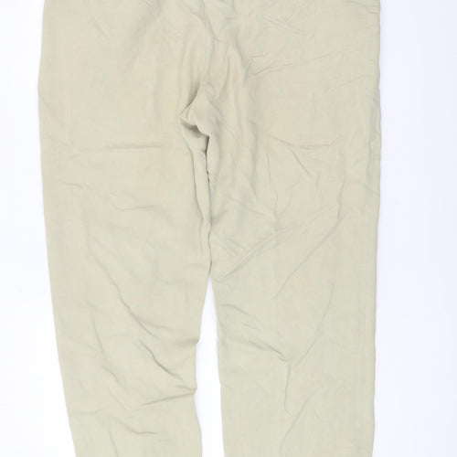 Marks and Spencer Men Beige Linen Chino Trousers 36R