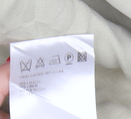 Marks and Spencer Men Beige Linen Chino Trousers 36R