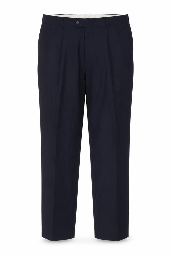 Front view of Marino Vicci Men's Black Trousers, size 52