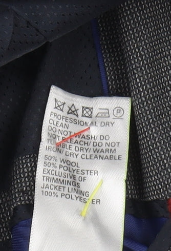 Marks and Spencer Men's Grey Check Blazer 42L