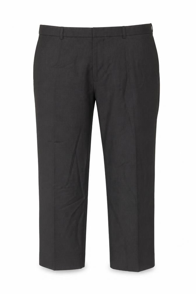 Front view of Marks & Spencer Men's Black Wool Dress Pants
