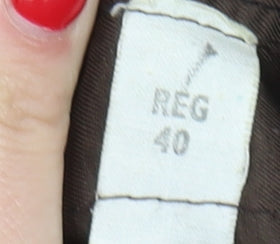 Berwin Men's Brown Striped Blazer, Size 40R, Wool