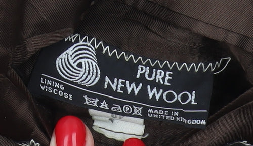 Berwin Men's Brown Striped Blazer, Size 40R, Wool