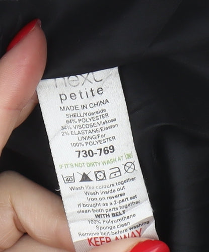 Next Petite Grey Check Sheath Dress, Women Size 10