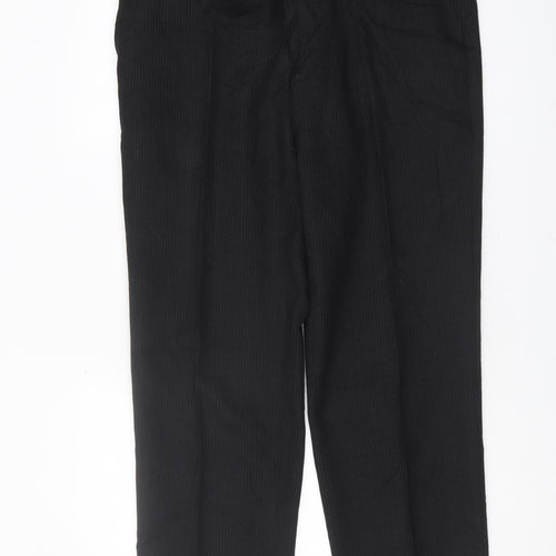 Debenhams Men's Black Wool Trousers, 36 Regular Fit