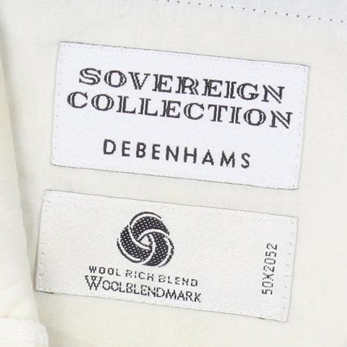 Debenhams Men's Black Wool Trousers, 36 Regular Fit