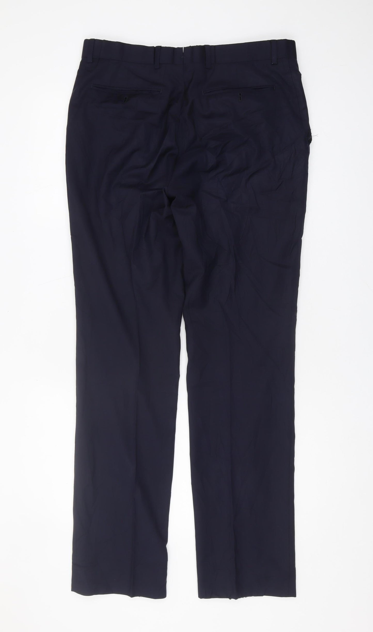 Chester Barrie Men's Black Wool Dress Pants 34R