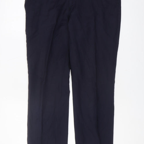 Chester Barrie Men's Black Wool Dress Pants 34R