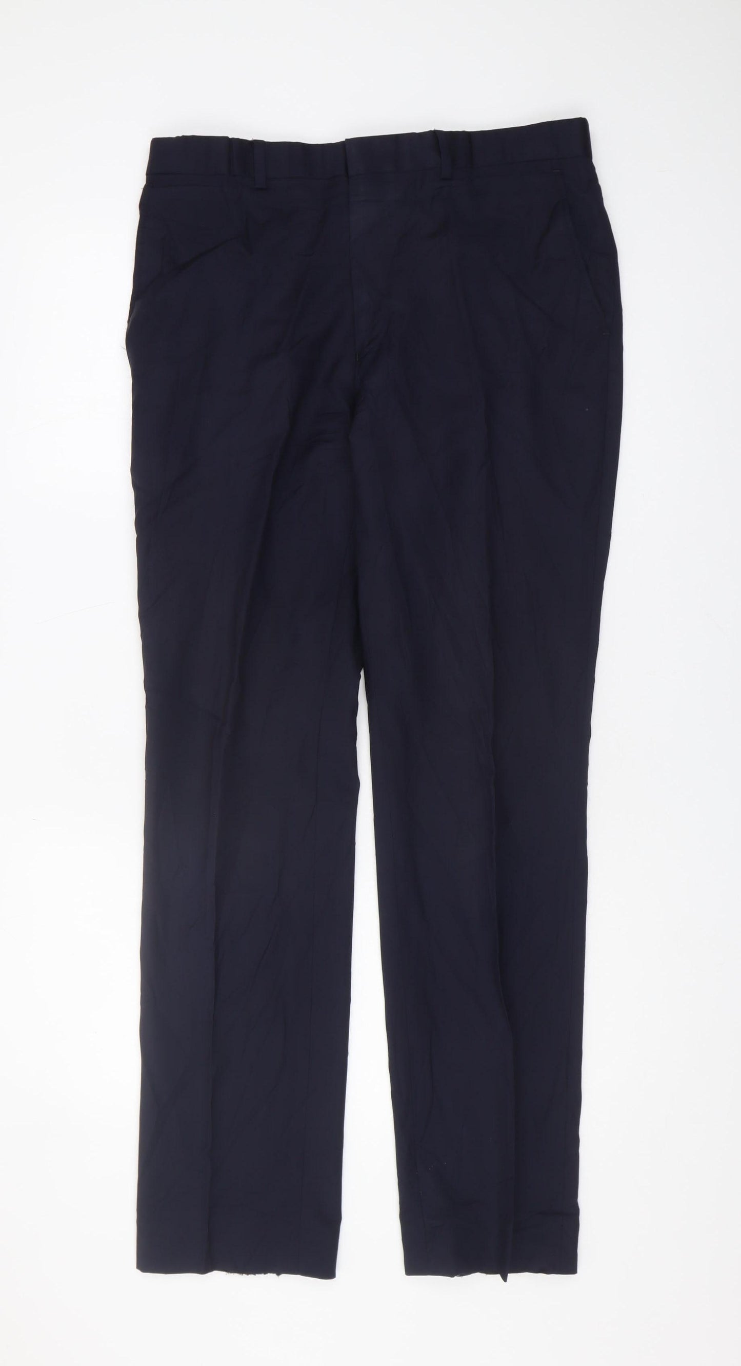 Chester Barrie Men's Black Wool Dress Pants 34R