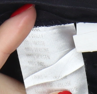 Chester Barrie Men's Black Wool Dress Pants 34R