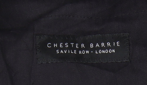 Chester Barrie Men's Black Wool Dress Pants 34R