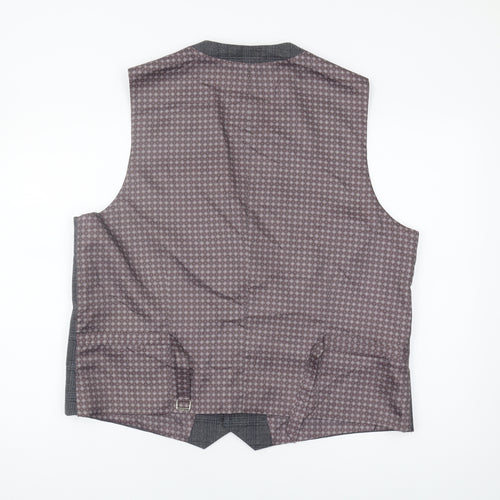 Skopes Men's Grey Check Waistcoat - Size 44R