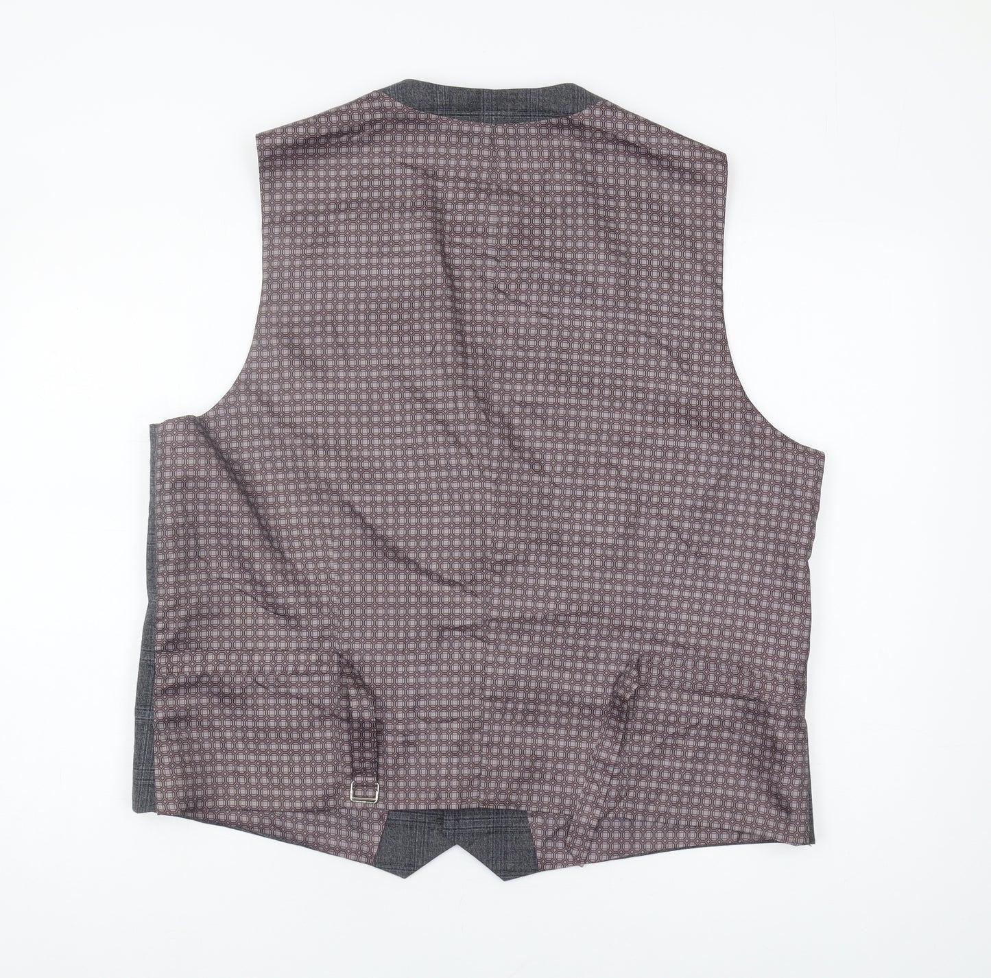 Skopes Men's Grey Check Waistcoat - Size 44R