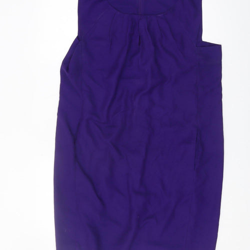 Jaeger Women's Purple Sleeveless Top UK 16