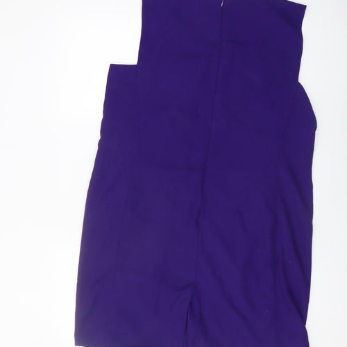 Jaeger Women's Purple Sleeveless Top UK 16