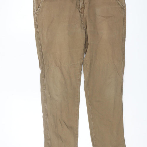Crosshatch Men's Brown Chino Trousers 34S