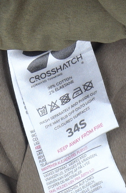 Crosshatch Men's Brown Chino Trousers 34S