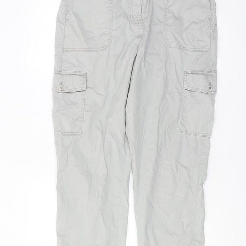 Marks and Spencer Women's Grey Cargo Trousers Size 16
