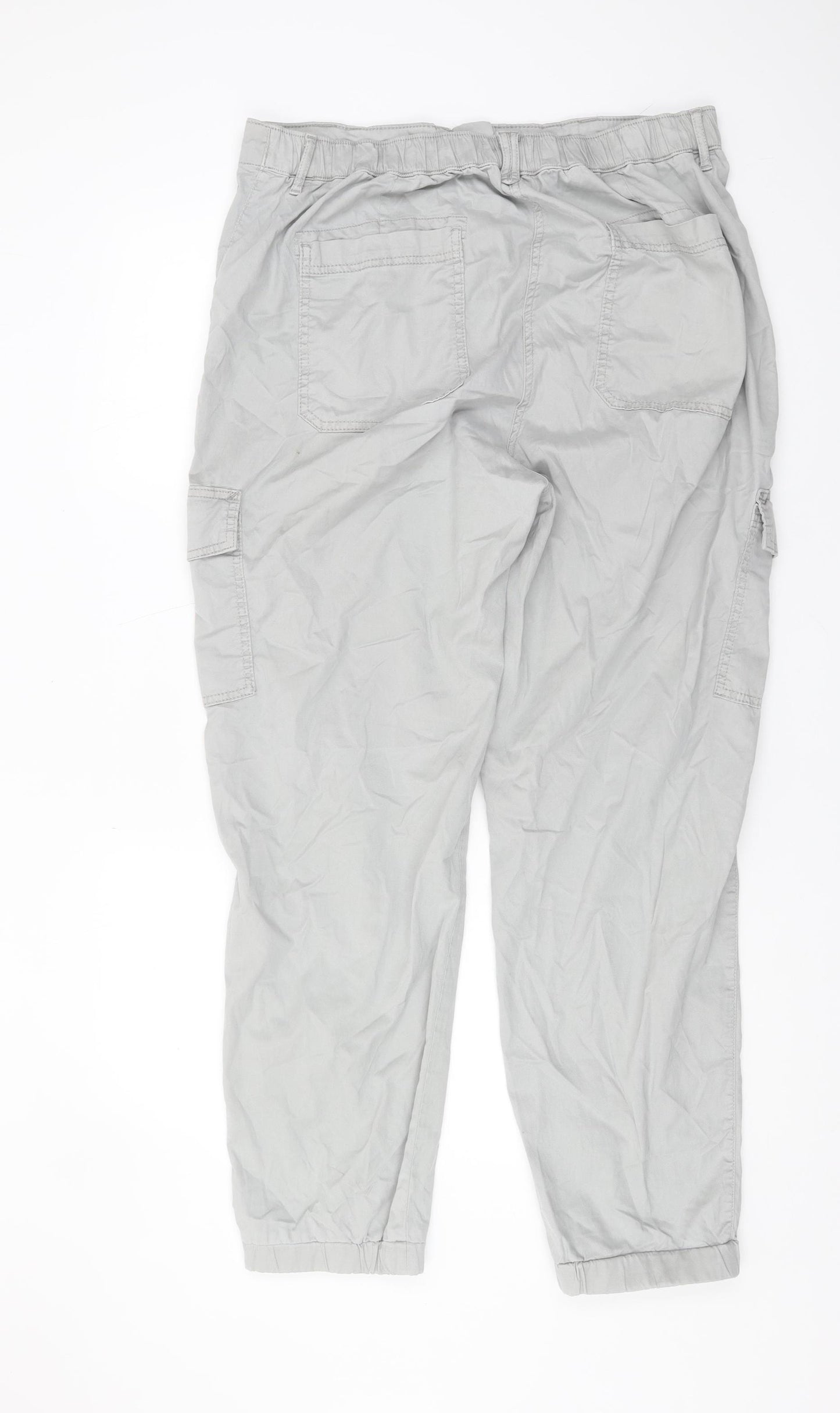 Marks and Spencer Women's Grey Cargo Trousers Size 16